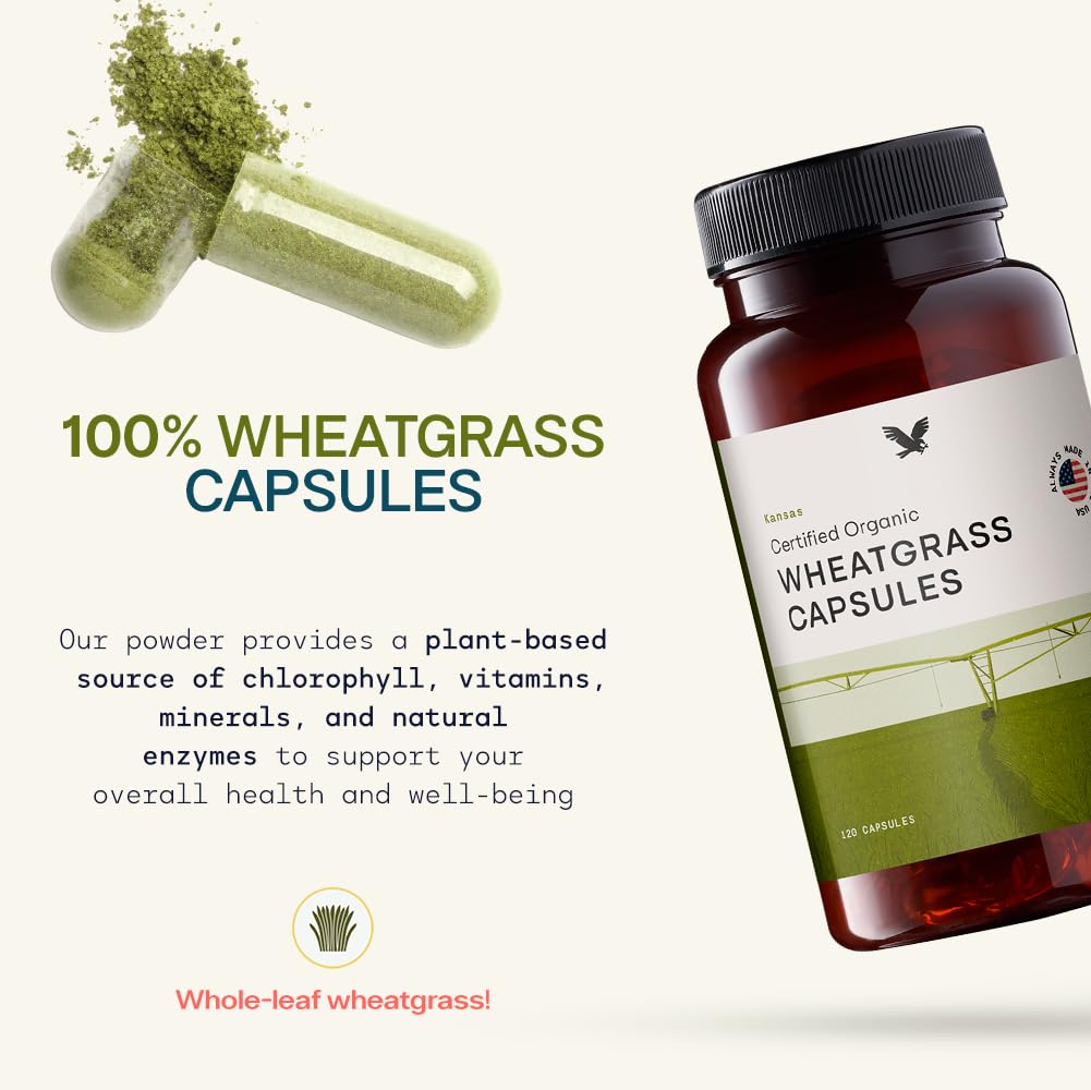 Stateside Growers Wheatgrass Capsules 120 Count