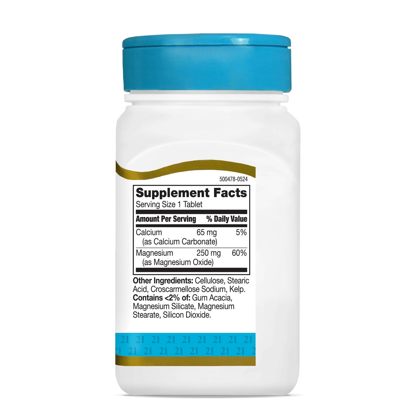 21st Century Magnesium 250 mg Tablet, 220 Count