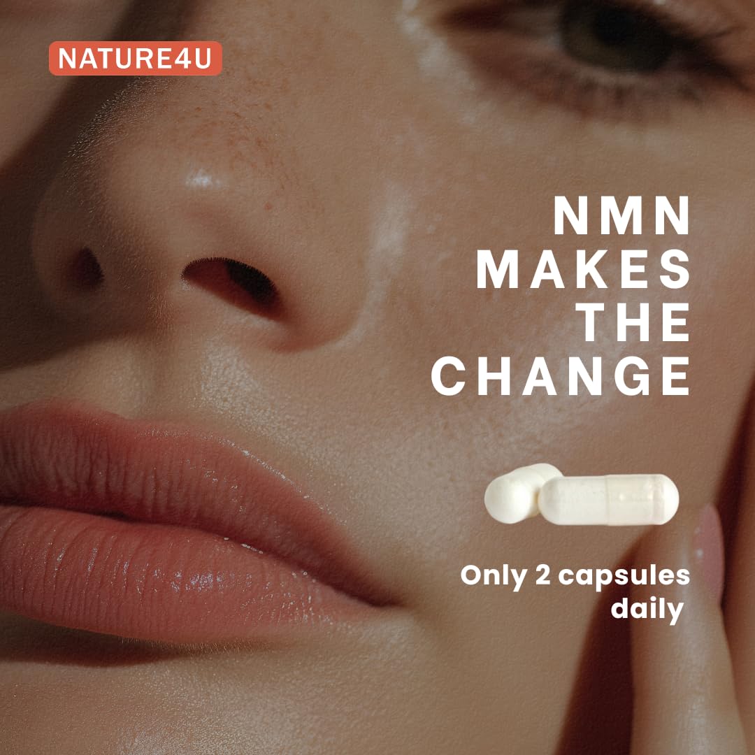 Nature4U NMN Nicotinamide Mononucleotide 320mg Capsules, 60 Count