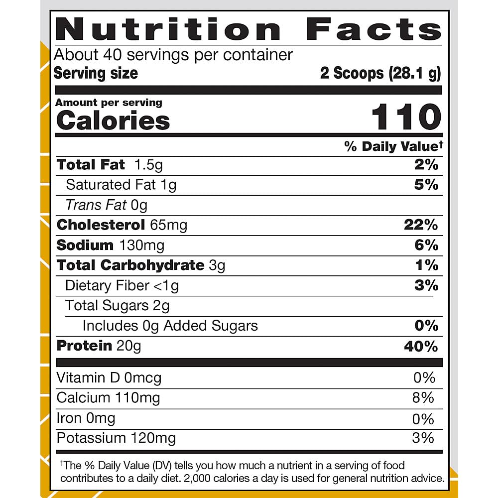 True Athlete Natural Whey Protein Powder Vanilla, 40 Servings