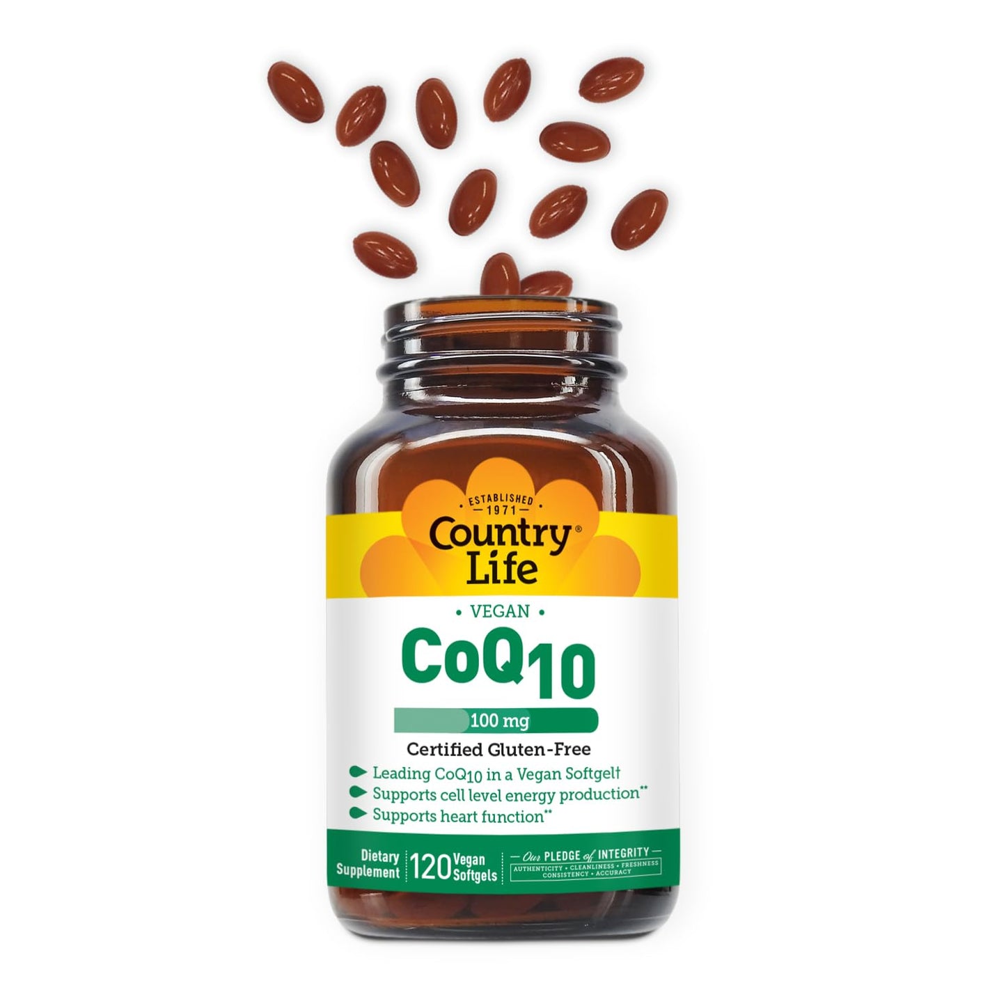 Country Life Simply CoQ10 Softgels 120