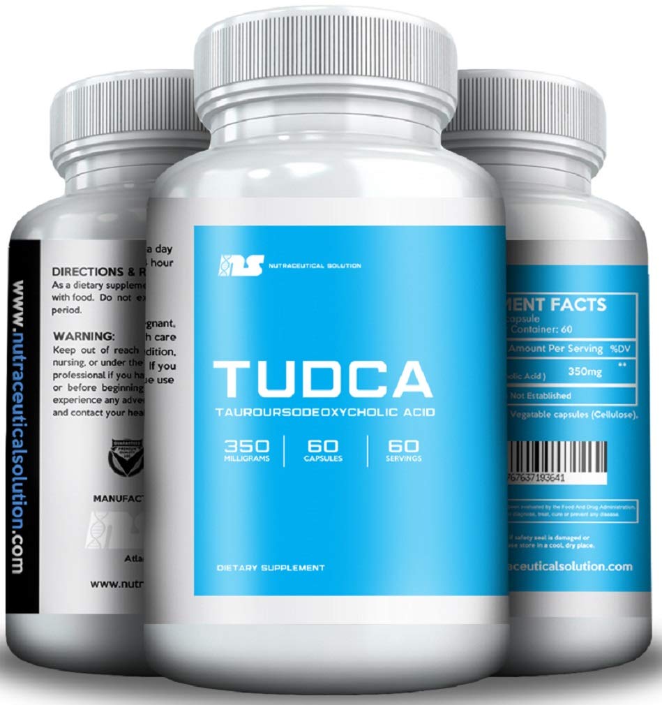 Nutraceutical Solution TUDCA Tauroursodeoxycholic Acid 350mg Capsule, 60 Capsules