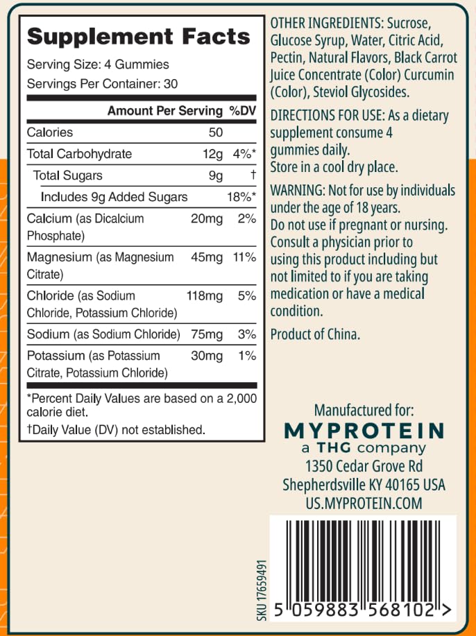 Myprotein Electrolyte Gummies 120 Gummies