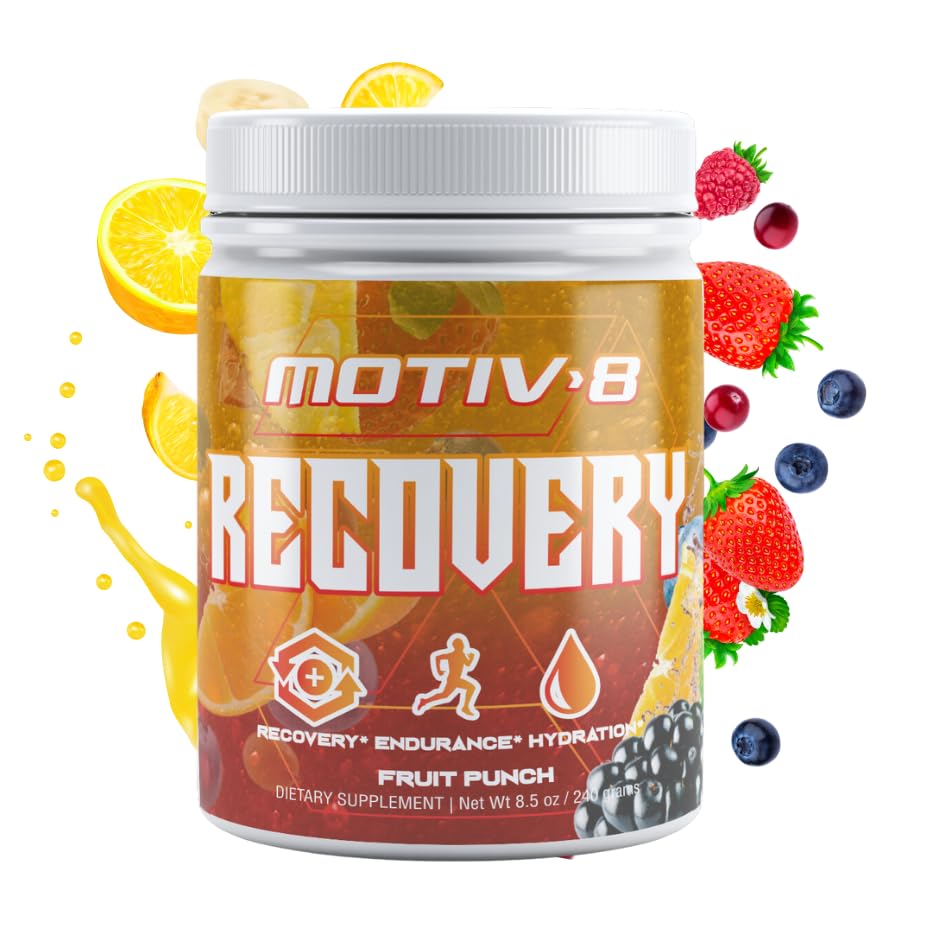 Motiv-8 Recovery Hydration and Recovery Electrolyte Drink Powder, 8.5 oz