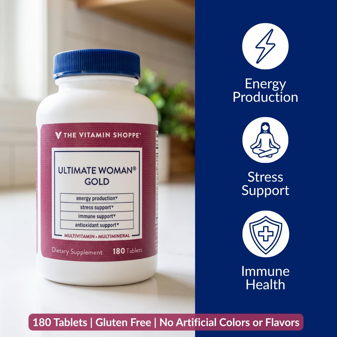 The Vitamin Shoppe Ultimate Woman's Gold Multivitamin, 180 Tablets