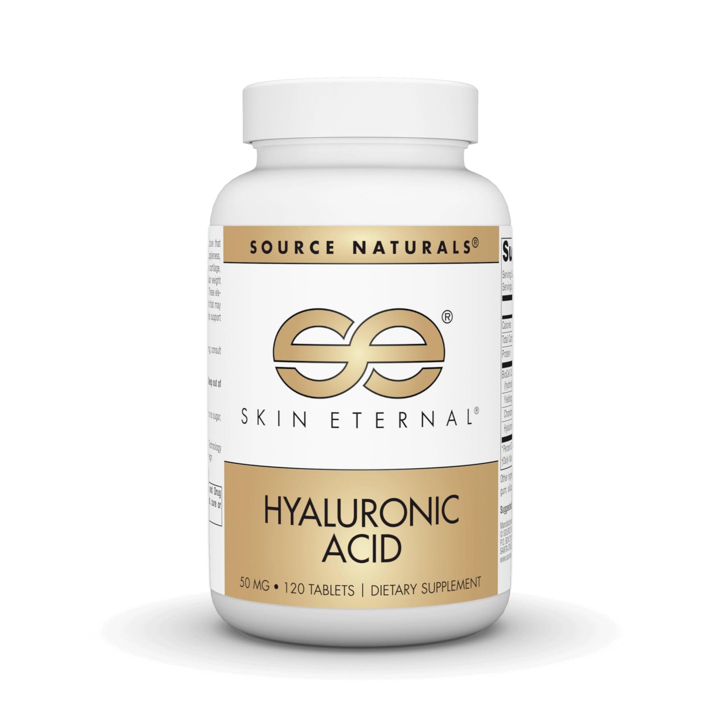 Source Naturals Skin Eternal Hyaluronic Acid 50mg Tablet, 120 Tablets