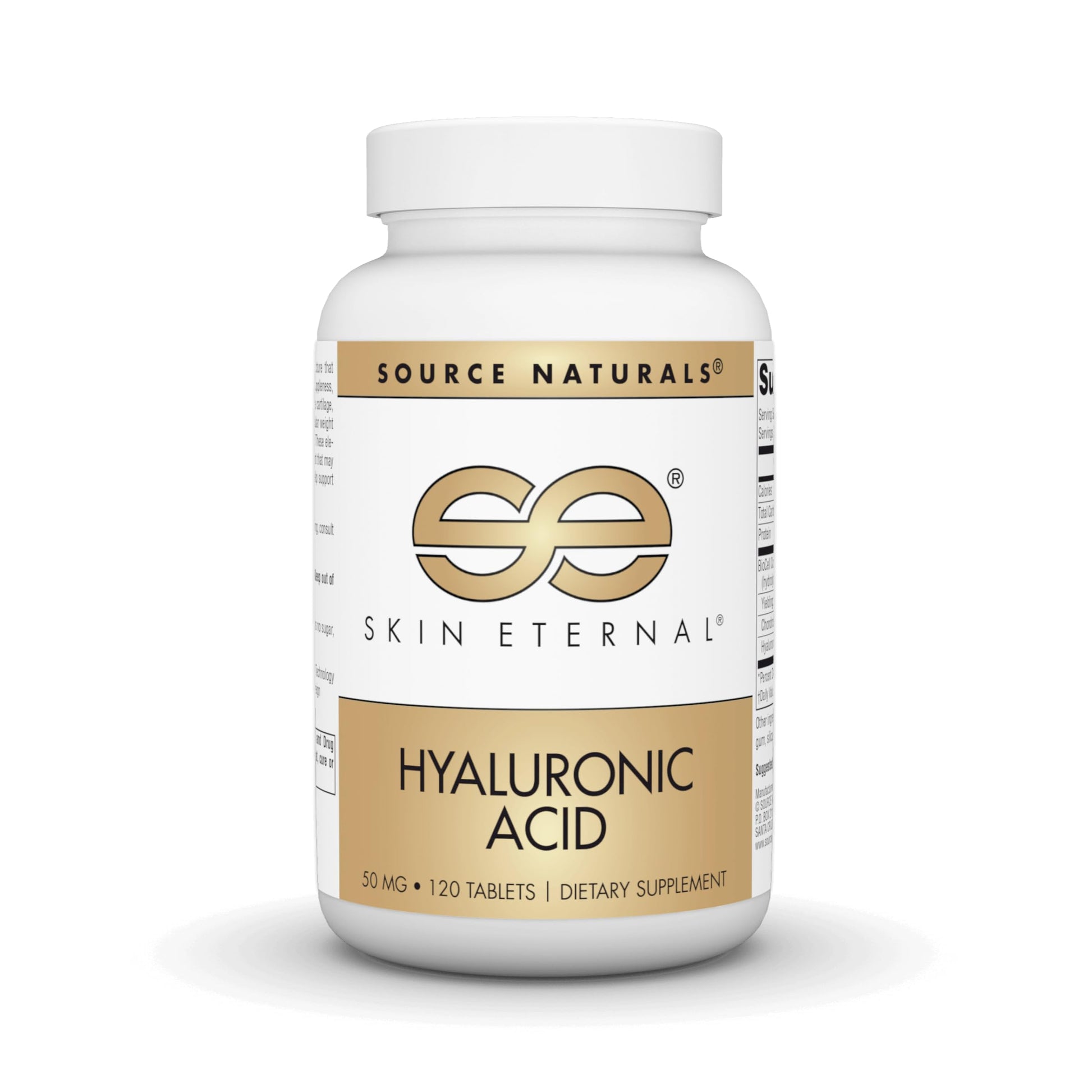 Source Naturals Skin Eternal Hyaluronic Acid 50mg Tablet, 120 Tablets