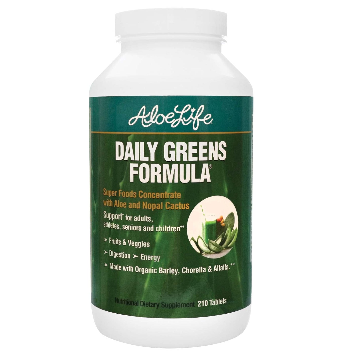 Aloe Life Daily Greens Formula Tablets 120 Tablets