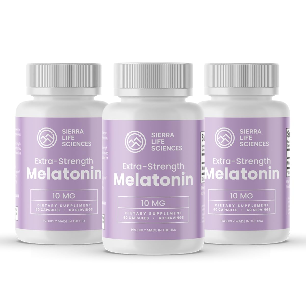 SIERRA LIFE SCIENCES Melatonin 10 mg Extra Strength, 180 Capsules