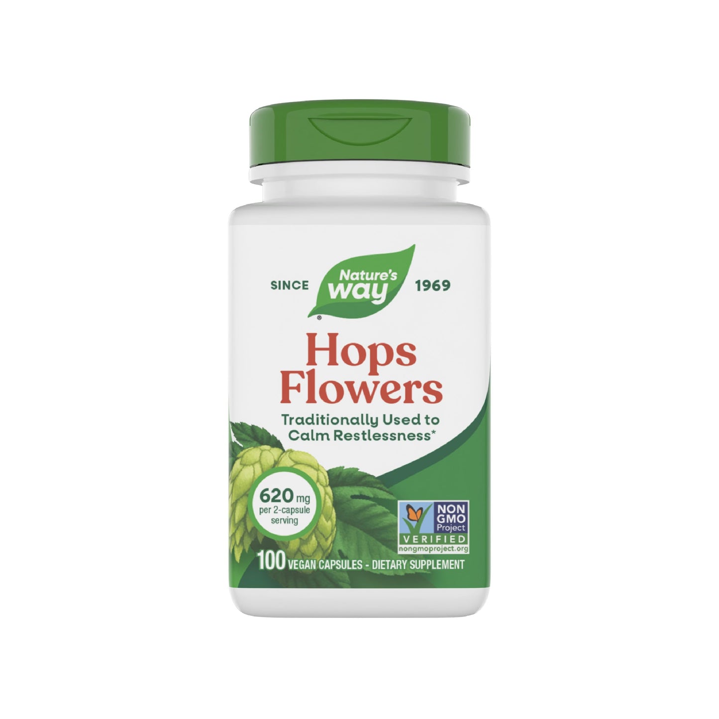 Nature's Way Hops Flowers, 200 Capsules