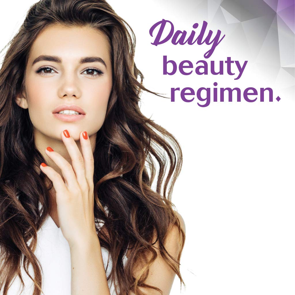 BlueBonnet Beautiful Ally Hair, Skin & Nails Collagen Peptides Type 1 & 3, Hydrolyzed from Grass-Fed Cows, 60 Capsules