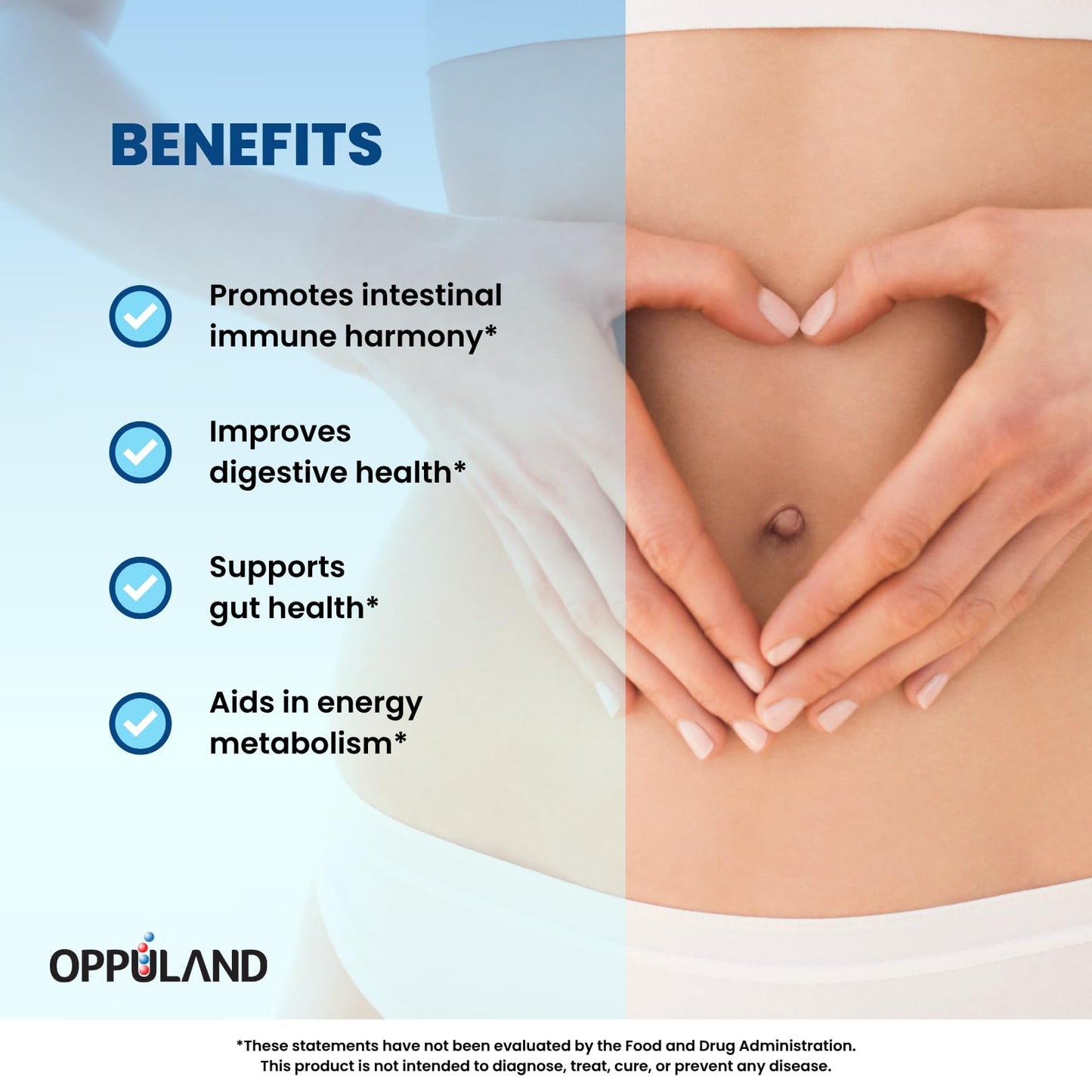 oppuland AKK Pro Akkermansia Muciniphila Probiotic Supplement 60 Capsules