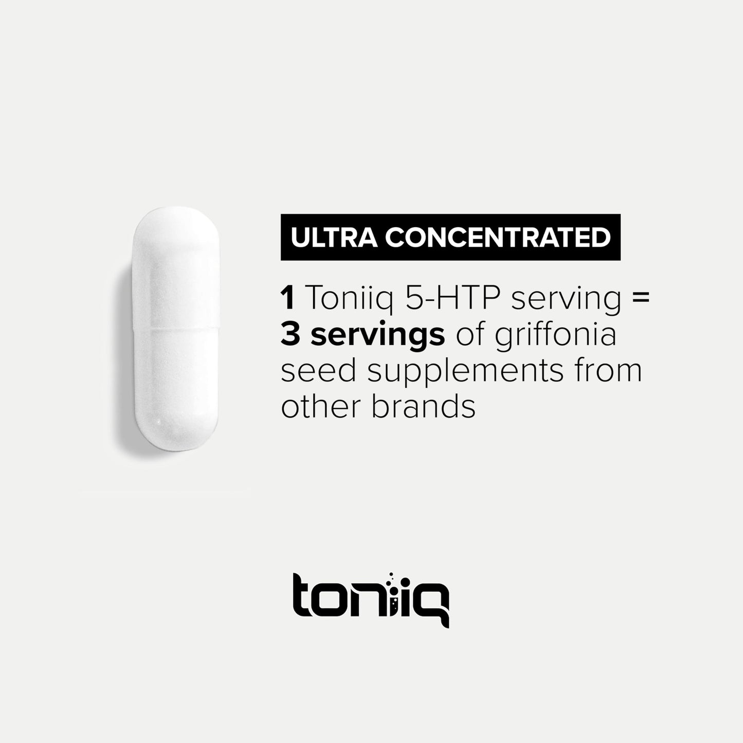 Toniiq Ultra High Strength 5-HTP Capsules, 90 Veggie Capsules