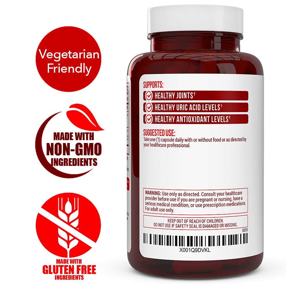 Truevantage Nutrition Tart Cherry Extract Capsules with Celery Seed Extract and Bilberry, 90 Capsules