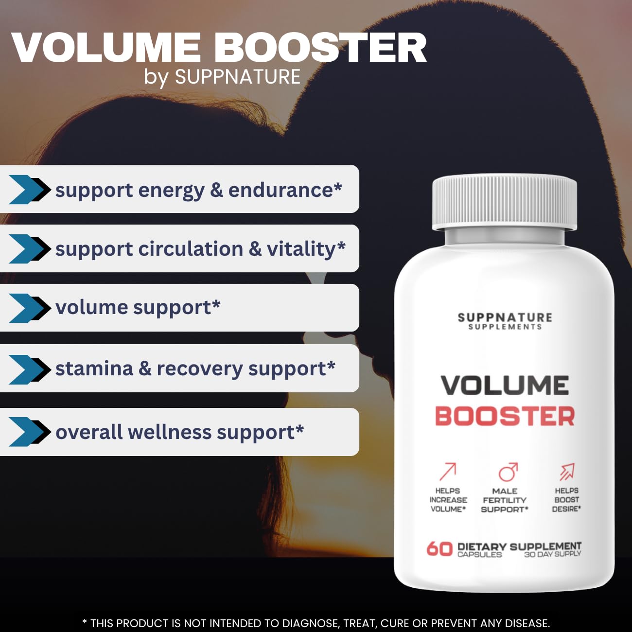 SuppNature Volume Booster for Men Tablet, 60 Tablets