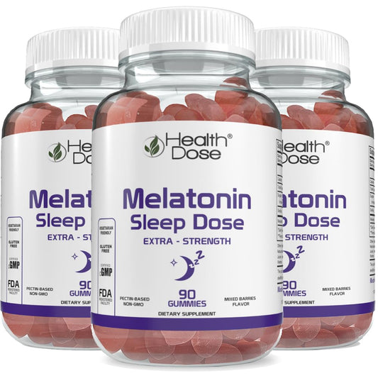 Health Dose Melatonin 6 mg Extra Strength Gummies, 270 Gummies