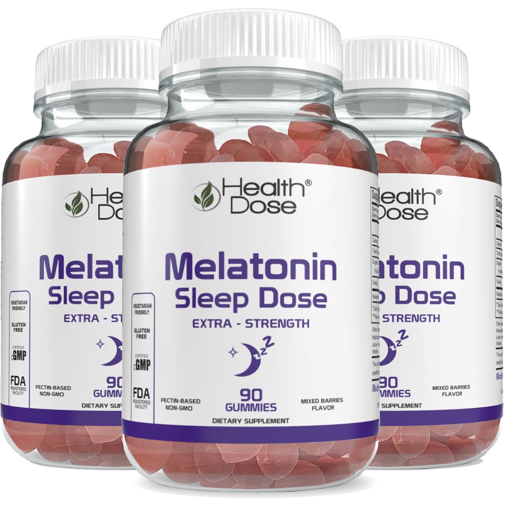 Health Dose Melatonin 6 mg Extra Strength Gummies, 270 Gummies