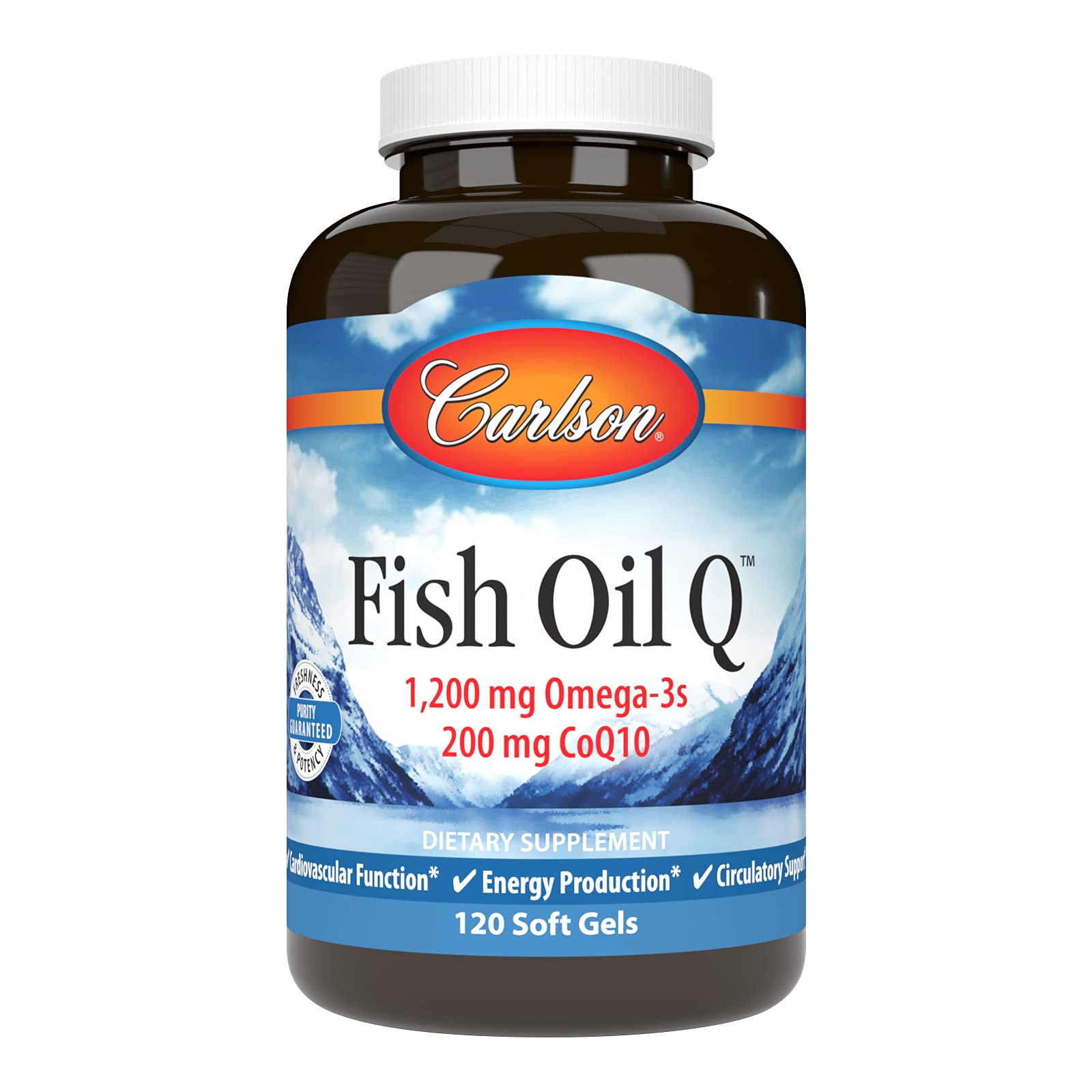 Carlson Fish Oil Q CoQ10 120 Softgels