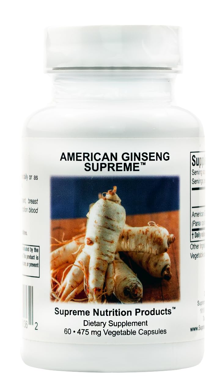 Supreme Nutrition Products American Ginseng Supreme 60 Capsules