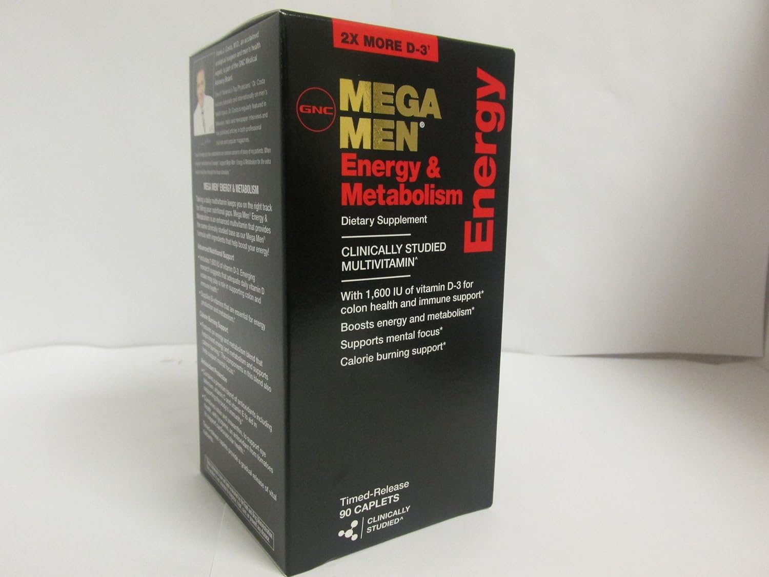 GNC Mega Men Energy & Metabolism Dietary Supplement Capsule 90 Count