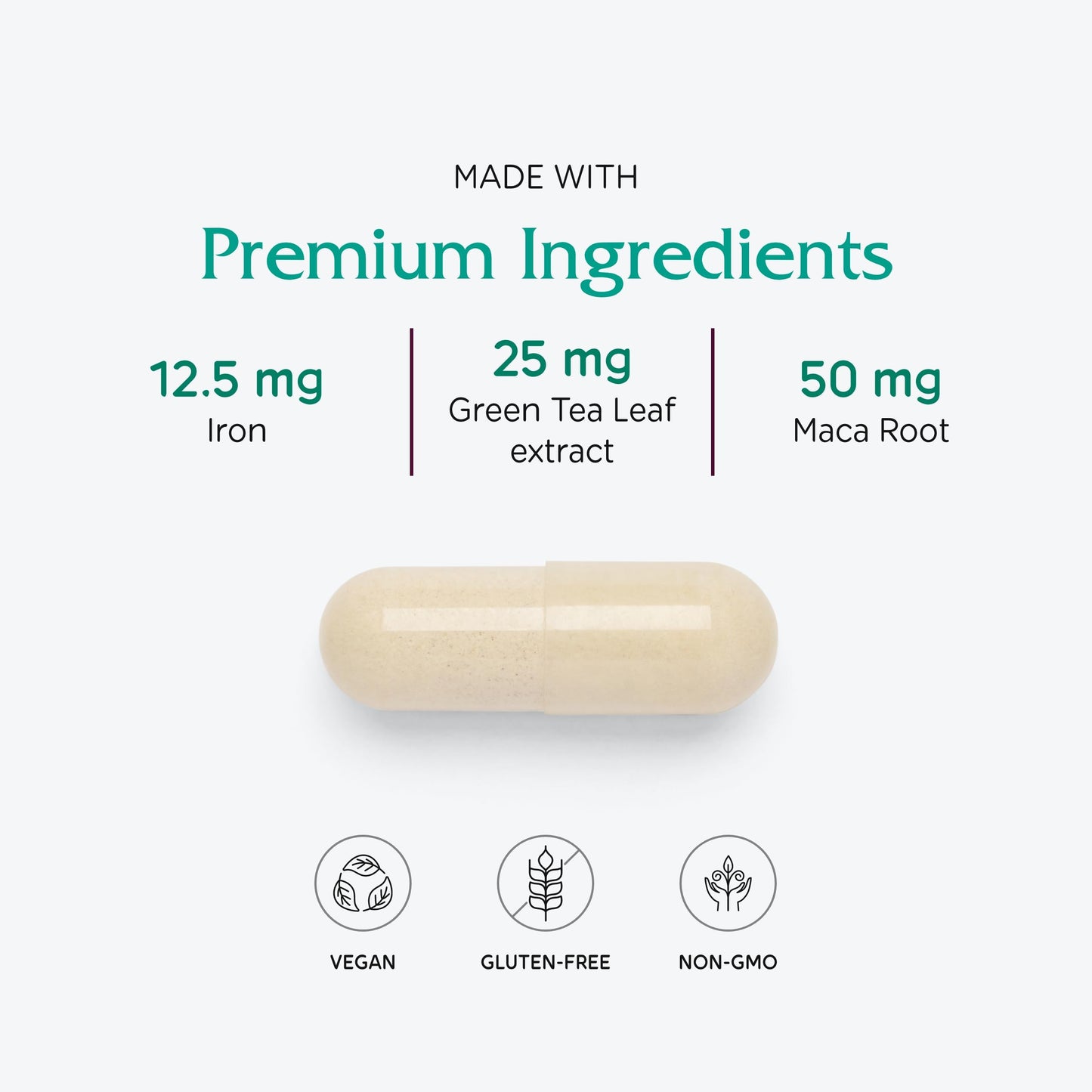 Vitanica FemTeen Symmetry Multivitamin Mineral Supplement with Green Tea for Teenagers Antioxidant, Immune, & Reproductive System Support with Lutein & Lycopene Vegan Capsules 120 Capsules