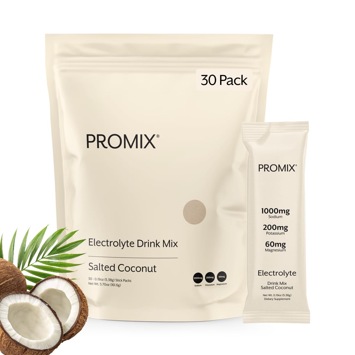ProMix Nutrition Electrolytes Powder Salted Coconut 5.48 oz