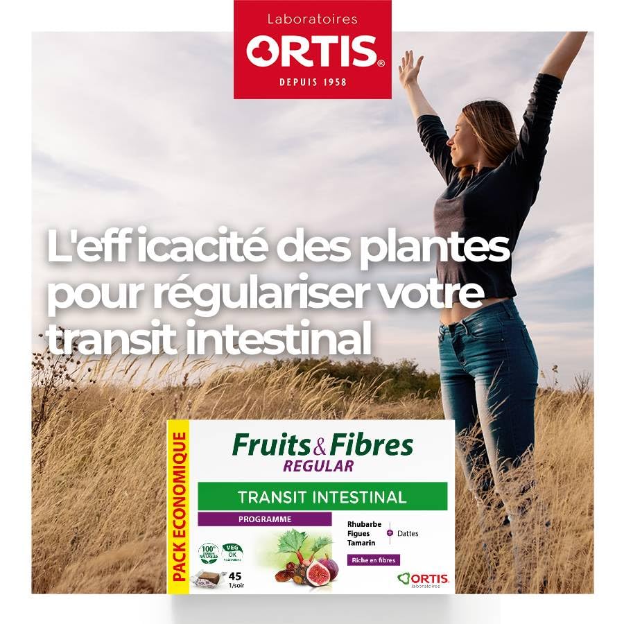 Ortis Fruits & Fibres Regular Chewable 45 Squares