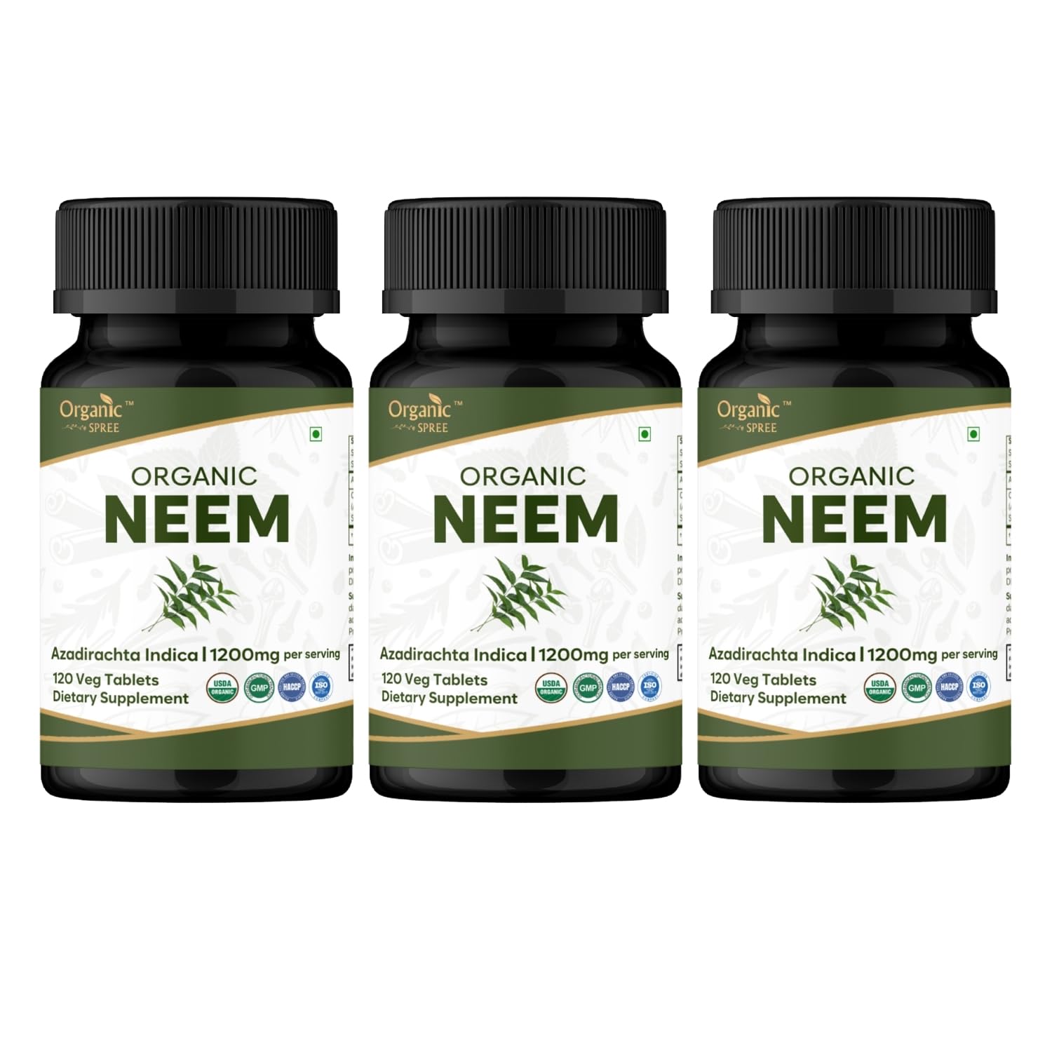 ORGANIC SPREE Neem Tablets, 360 Tablets