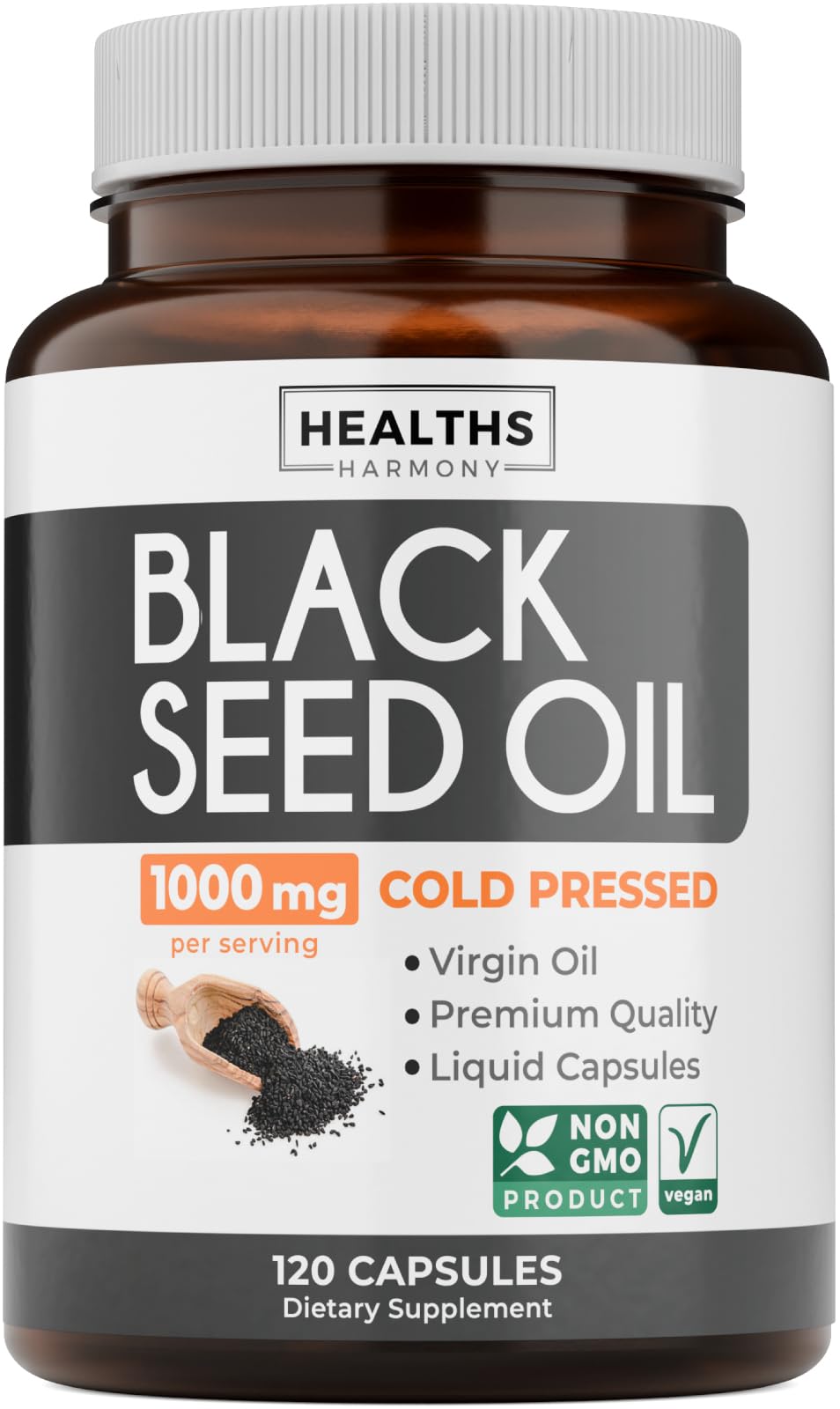 Healths Harmony Black Seed Oil Softgel Capsules 120