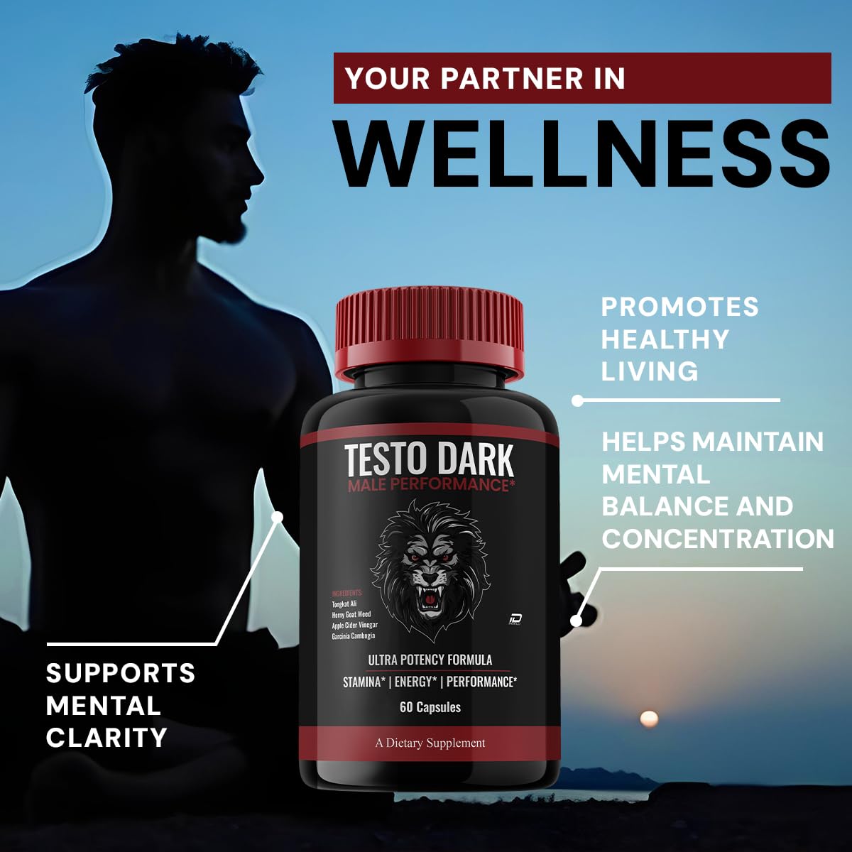 Indelo TestoDark Capsule 300 Capsules