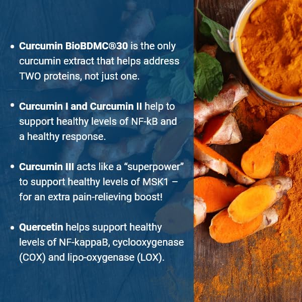 Advanced Bionutritionals Curcumitol-Q® BioBDMC® Curcumin Supplement with Quercetin 60 Tablets