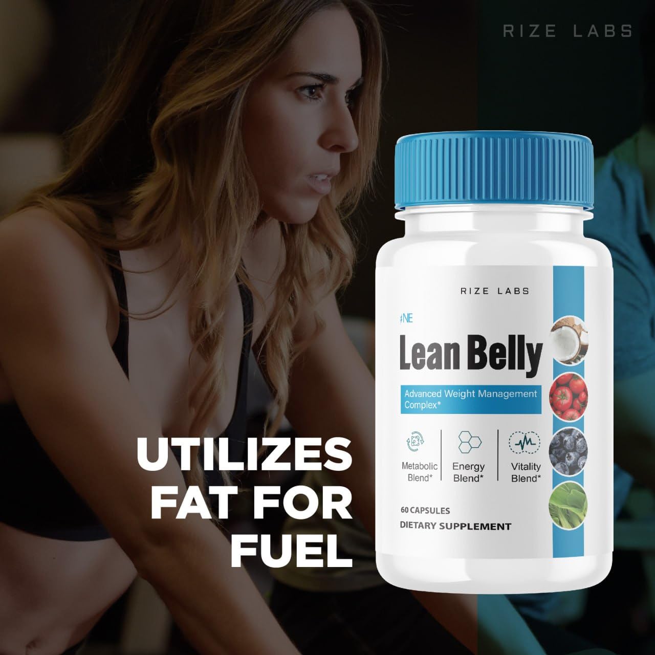 Rize Labs Lean Belly Juice Powder Capsules 120 Capsules