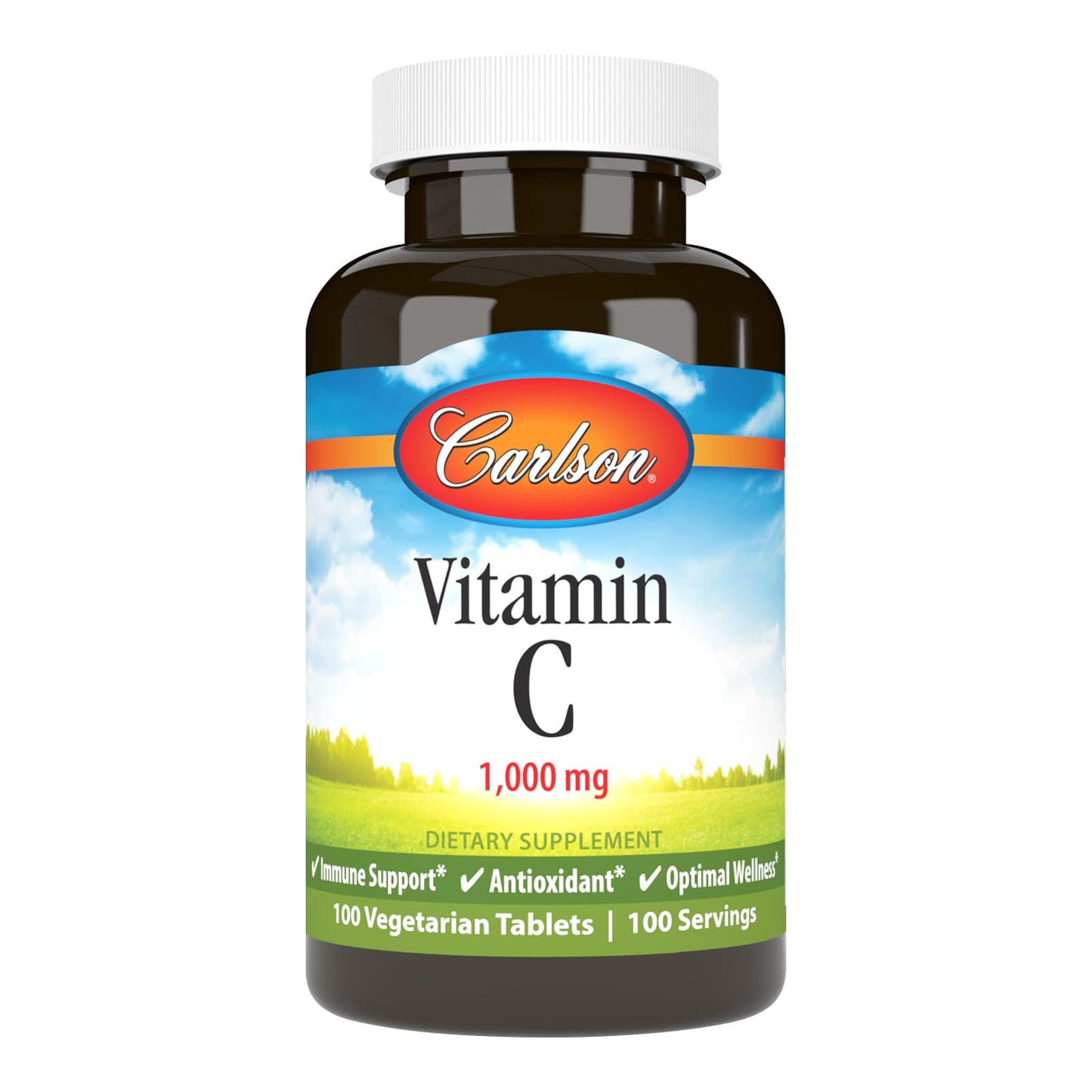 Carlson Vitamin C 1,000 mg Tablet, 100 Count