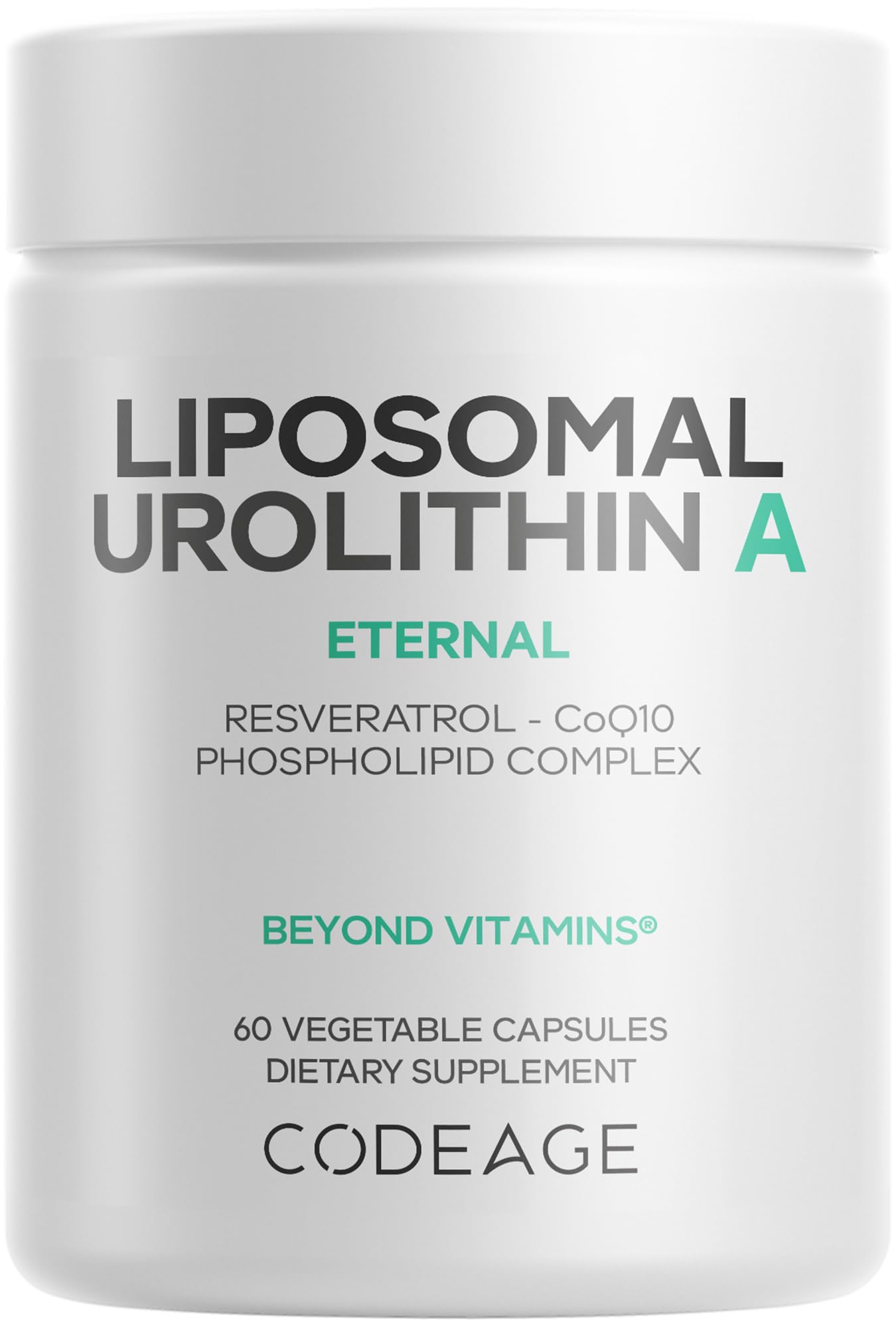 Codeage Liposomal Urolithin A Supplement Capsules 60 Count