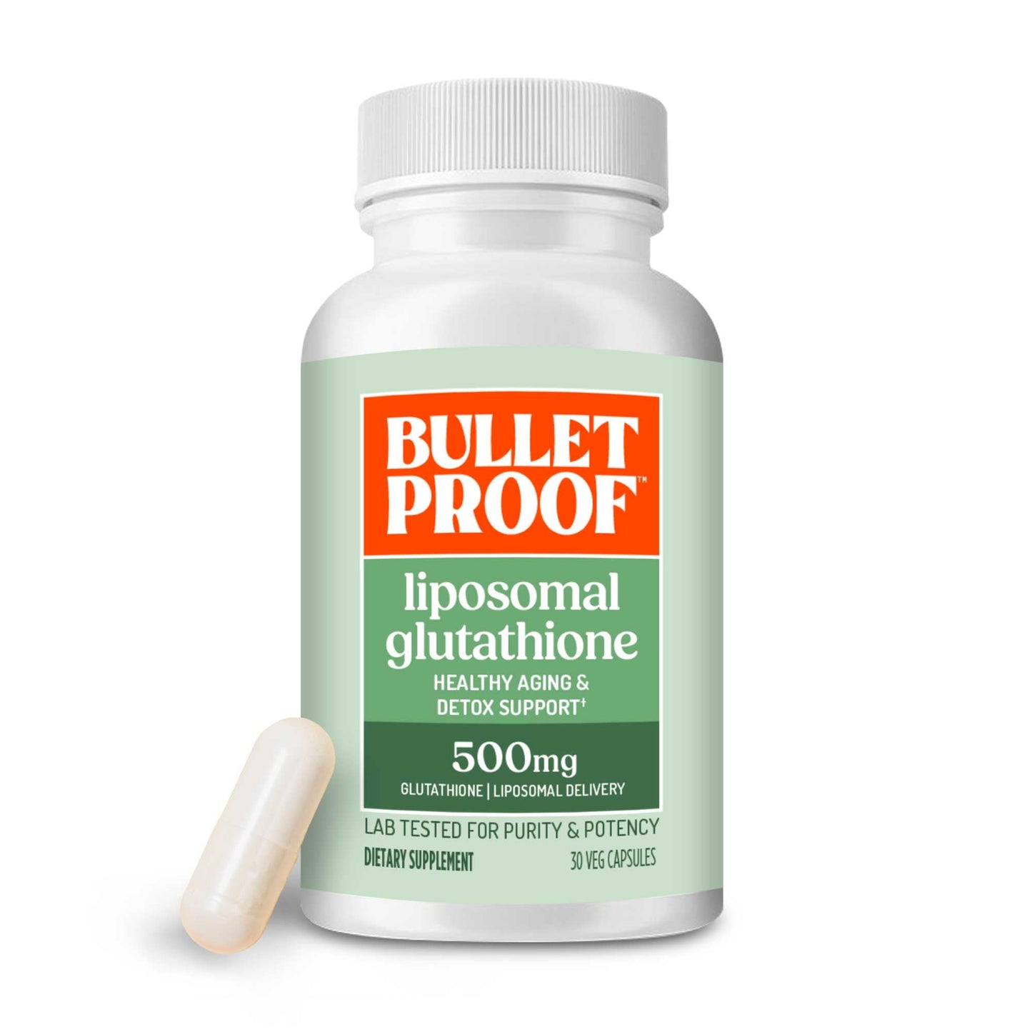 Bulletproof Liposomal Glutathione Force Antioxidant Capsules, 30 Count