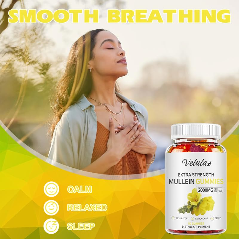 velulaz Mullein Gummies 60 Count