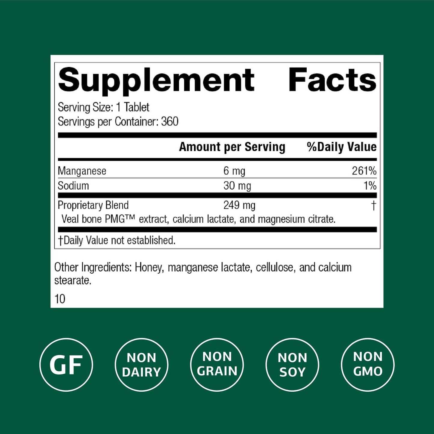Standard Process Inc. Biost Skeletal & Cellular Health Dietary Supplement Tablet 360 Tablets