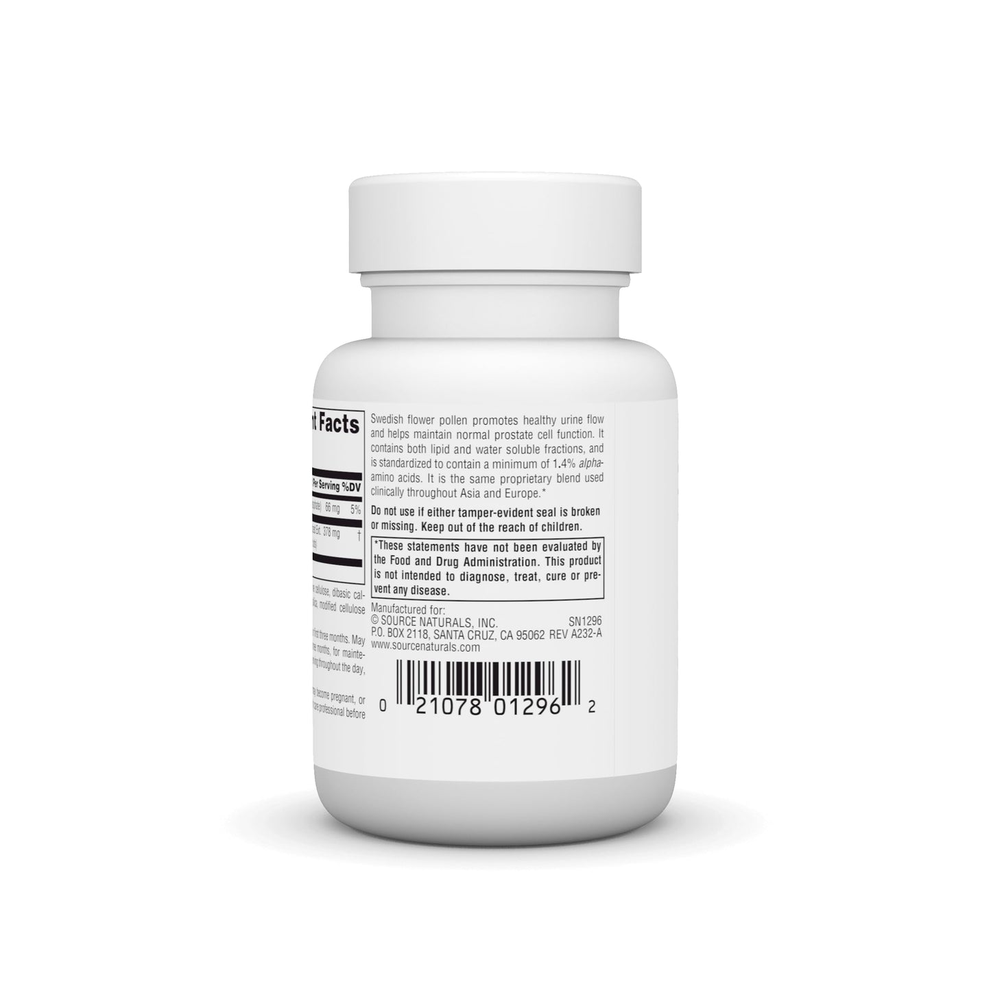 Source Naturals Swedish Flower Pollen Extract 45 Tablets