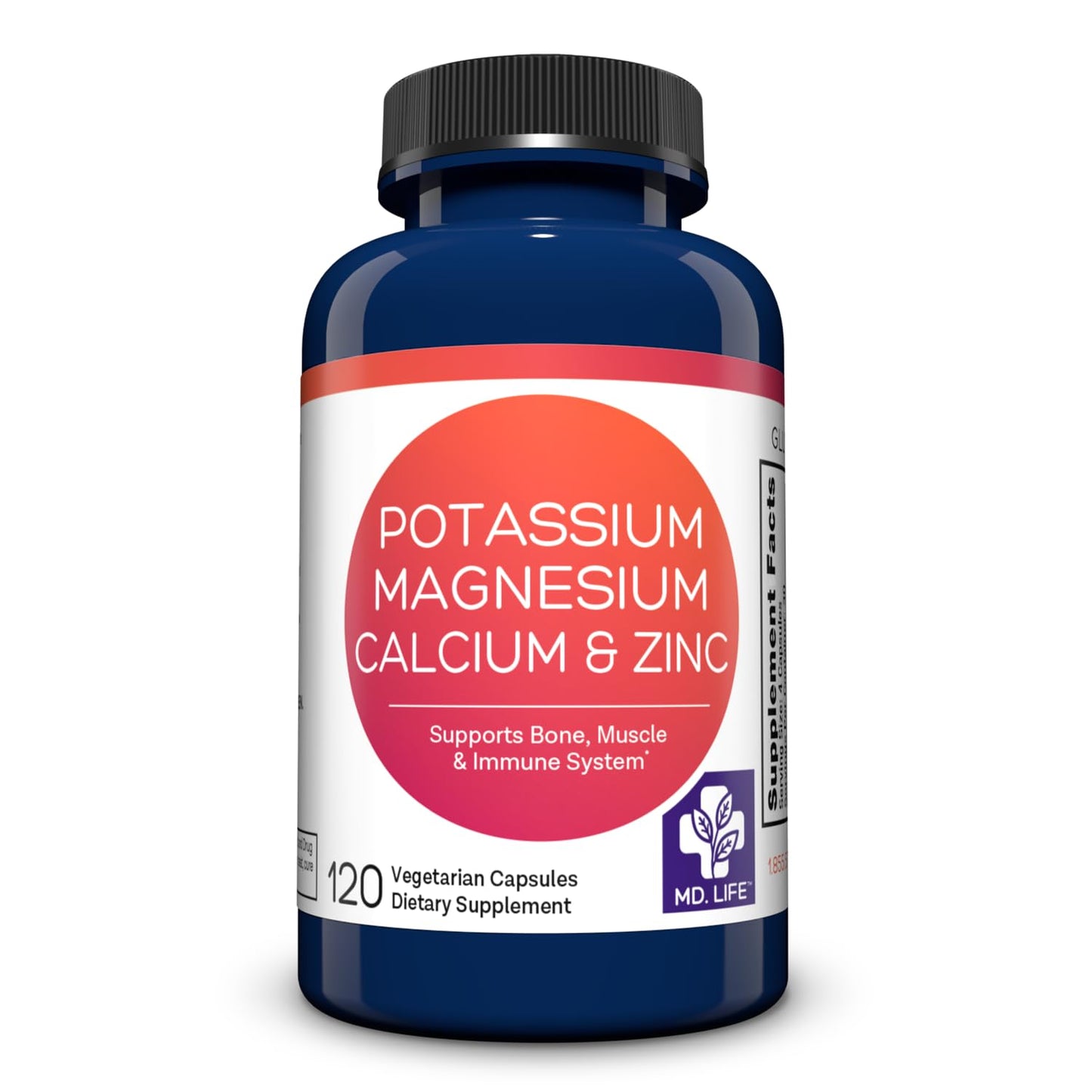 MD.LIFE Potassium Magnesium Zinc Calcium Supplement Capsule 1