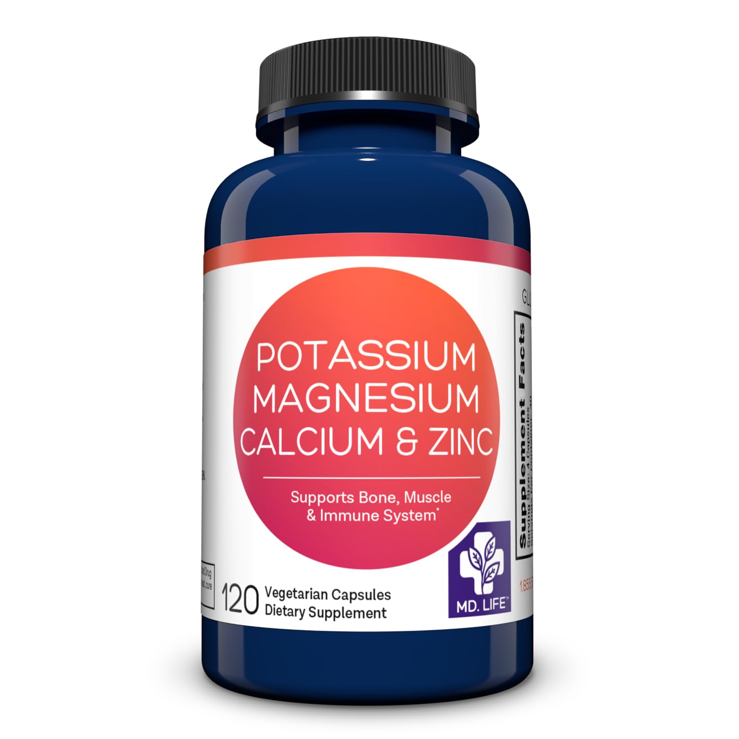 MD.LIFE Potassium Magnesium Zinc Calcium Supplement Capsule 1