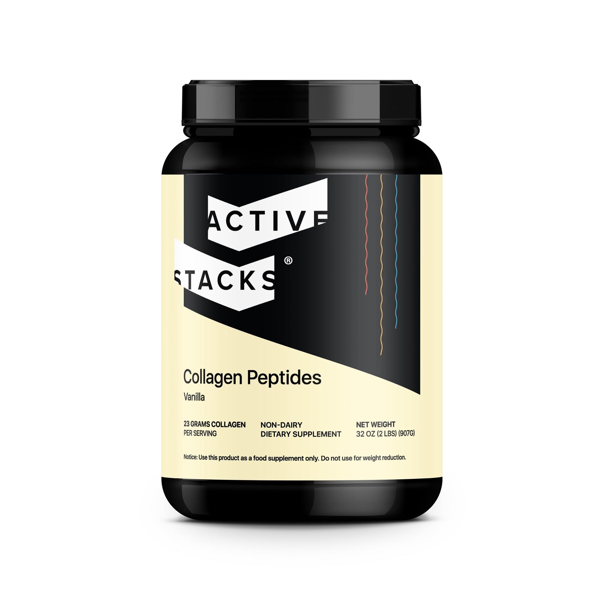 Active Stacks Collagen Peptides Protein Powder Vanilla, 32