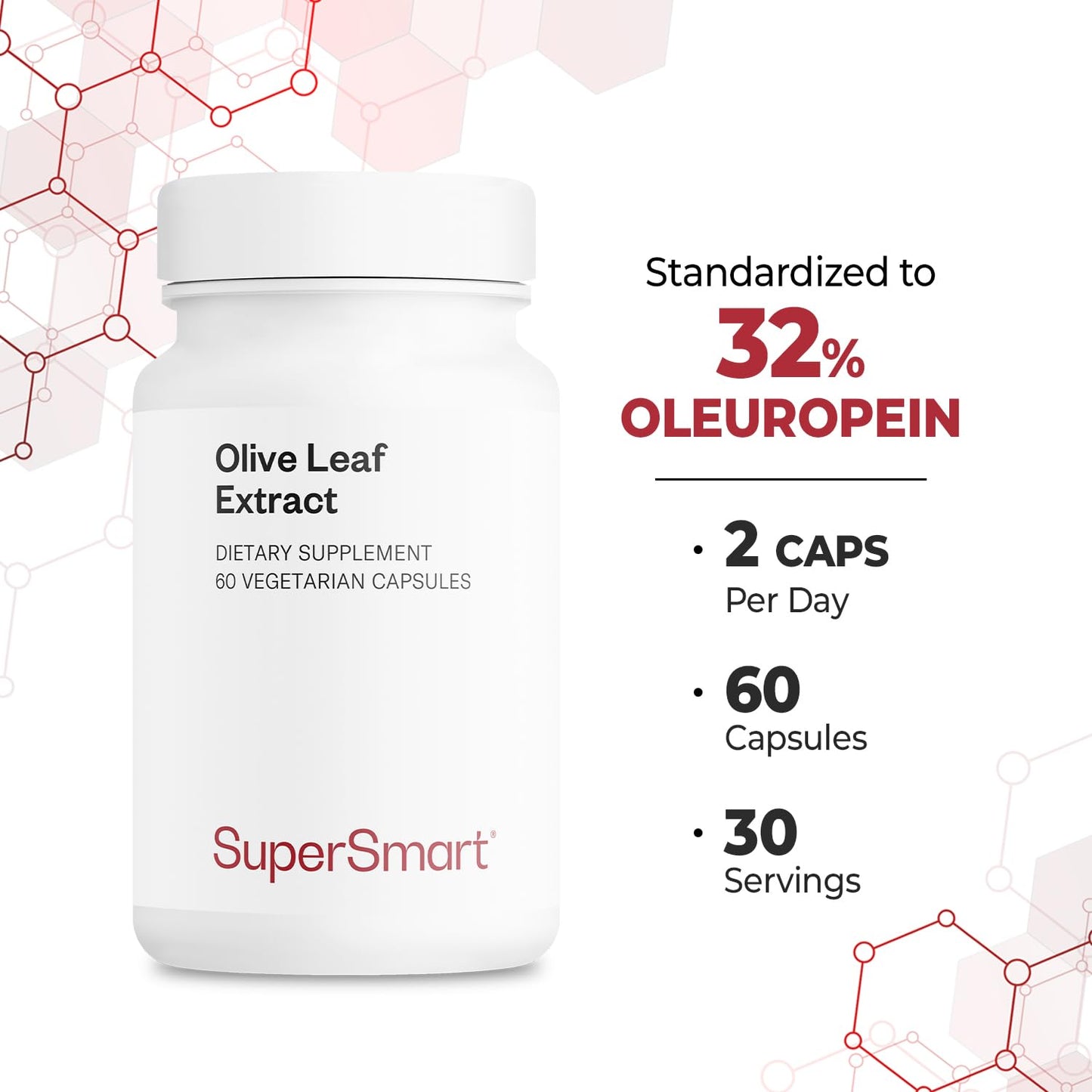 Supersmart Olive Leaf Extract 60 Capsules