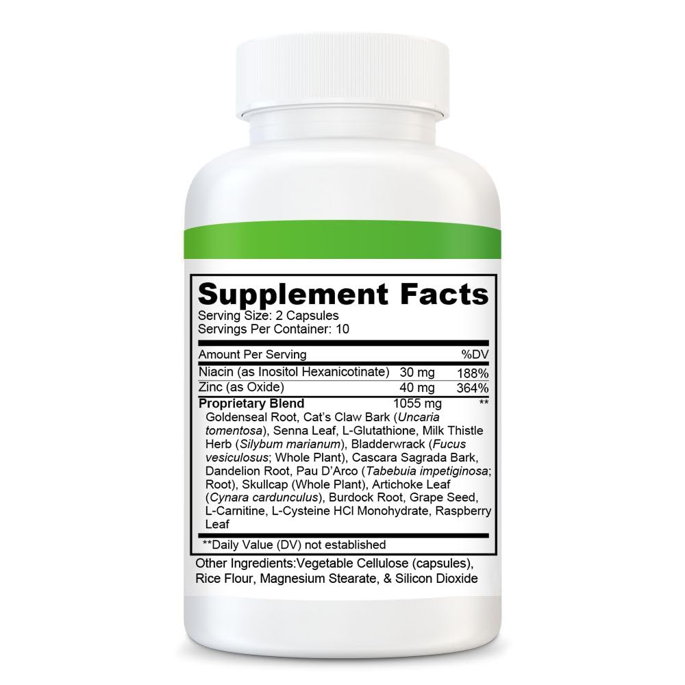 MyNaturalDetox Clean Slate Pro Detox & Cleanse Supplement Capsule 20 Count