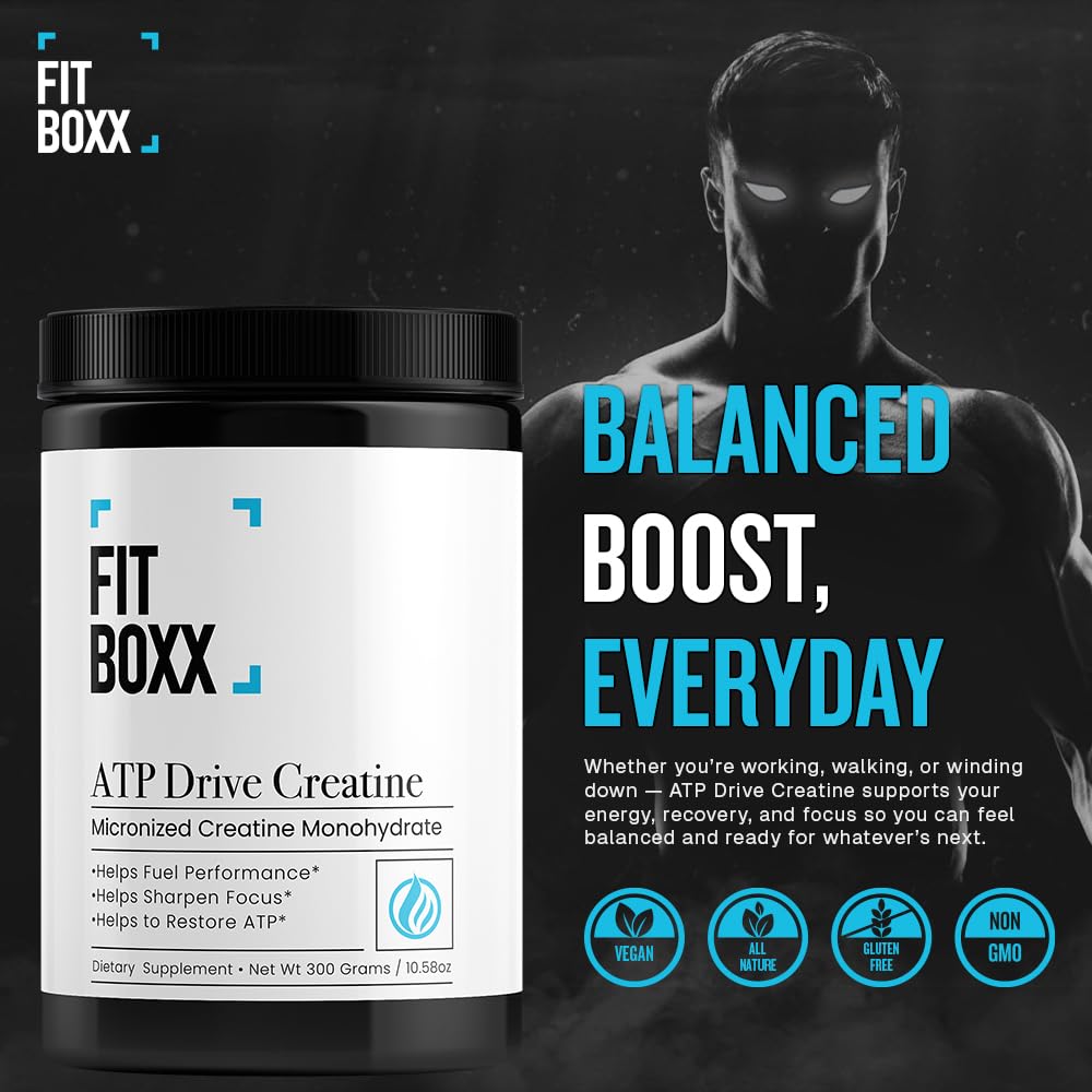 Fit Boxx ATPDrive Creatine Monohydrate Powder 10.58 Ounce