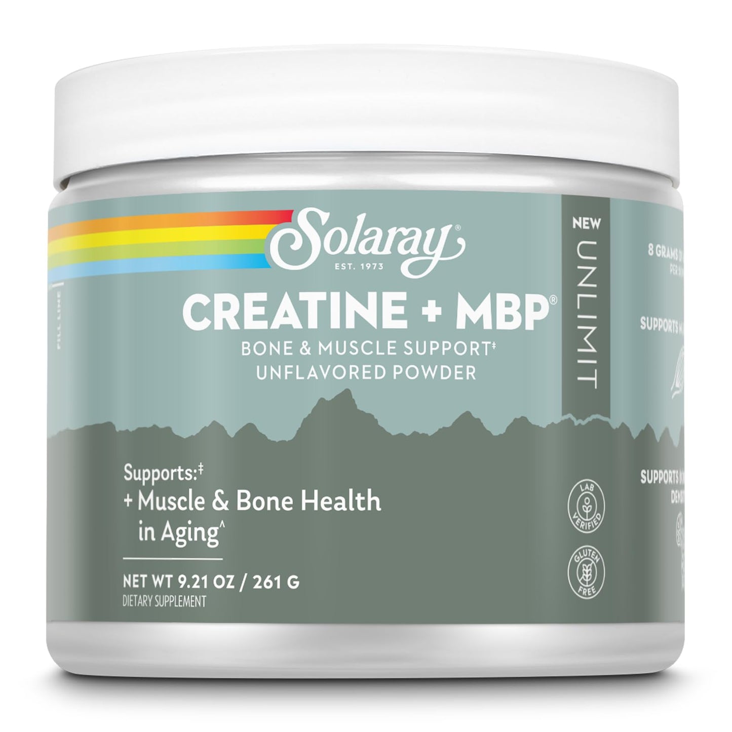SOLARAY Creatine Plus MBP Powder, 9.21 oz