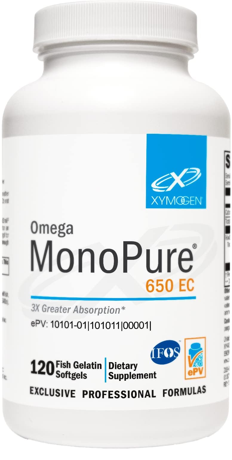 XYMOGEN Omega MonoPure 650 EC Softgels 120 Count