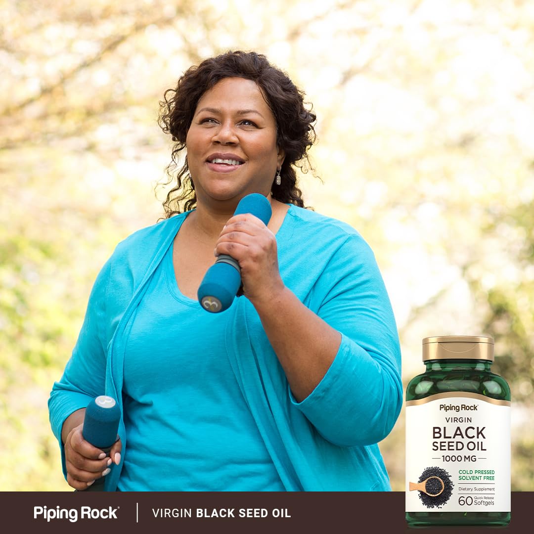 Piping Rock Black Seed Oil Softgel Capsules 60 Softgels