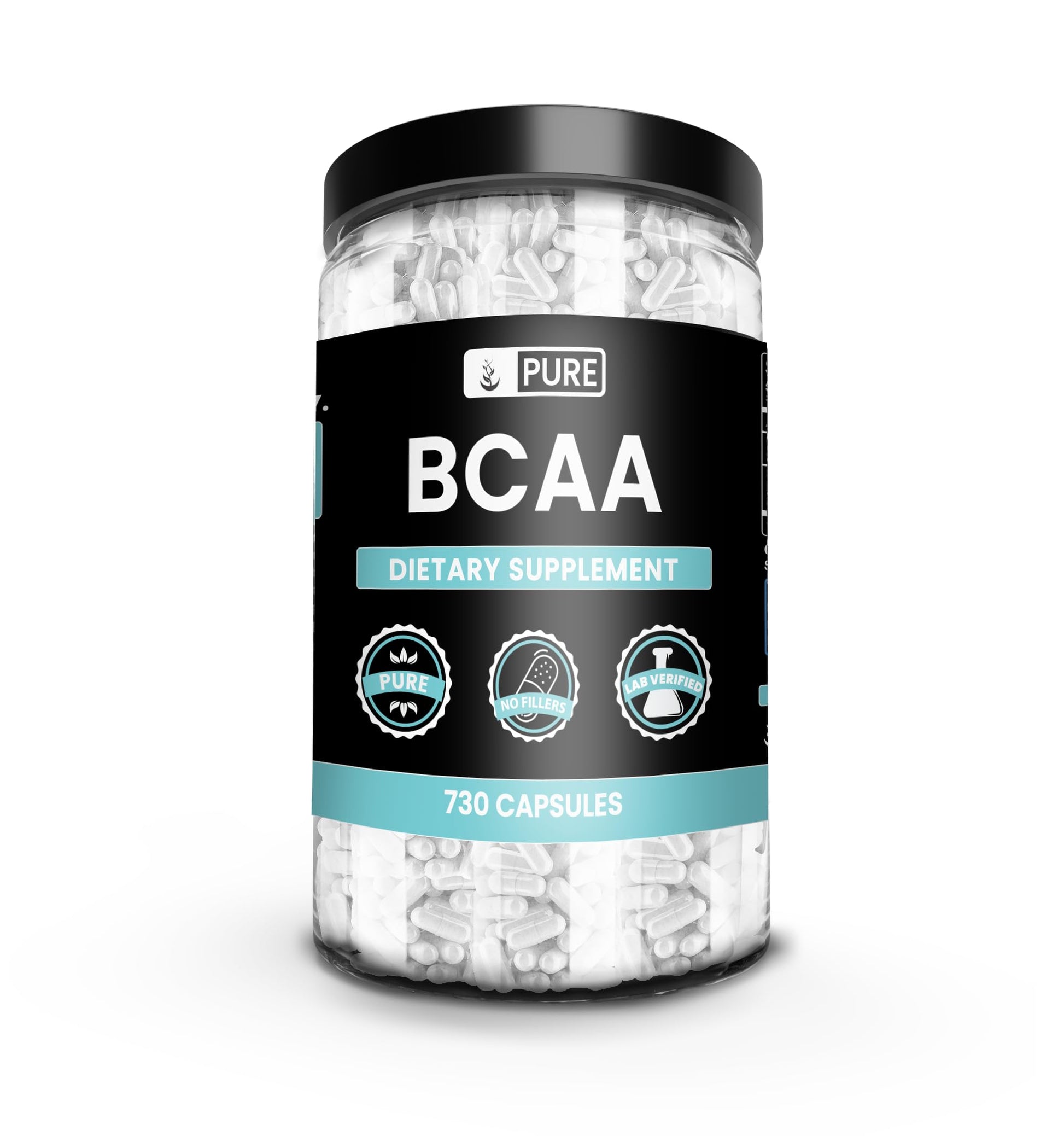 PURE ORIGINAL INGREDIENTS BCAA Capsules 730