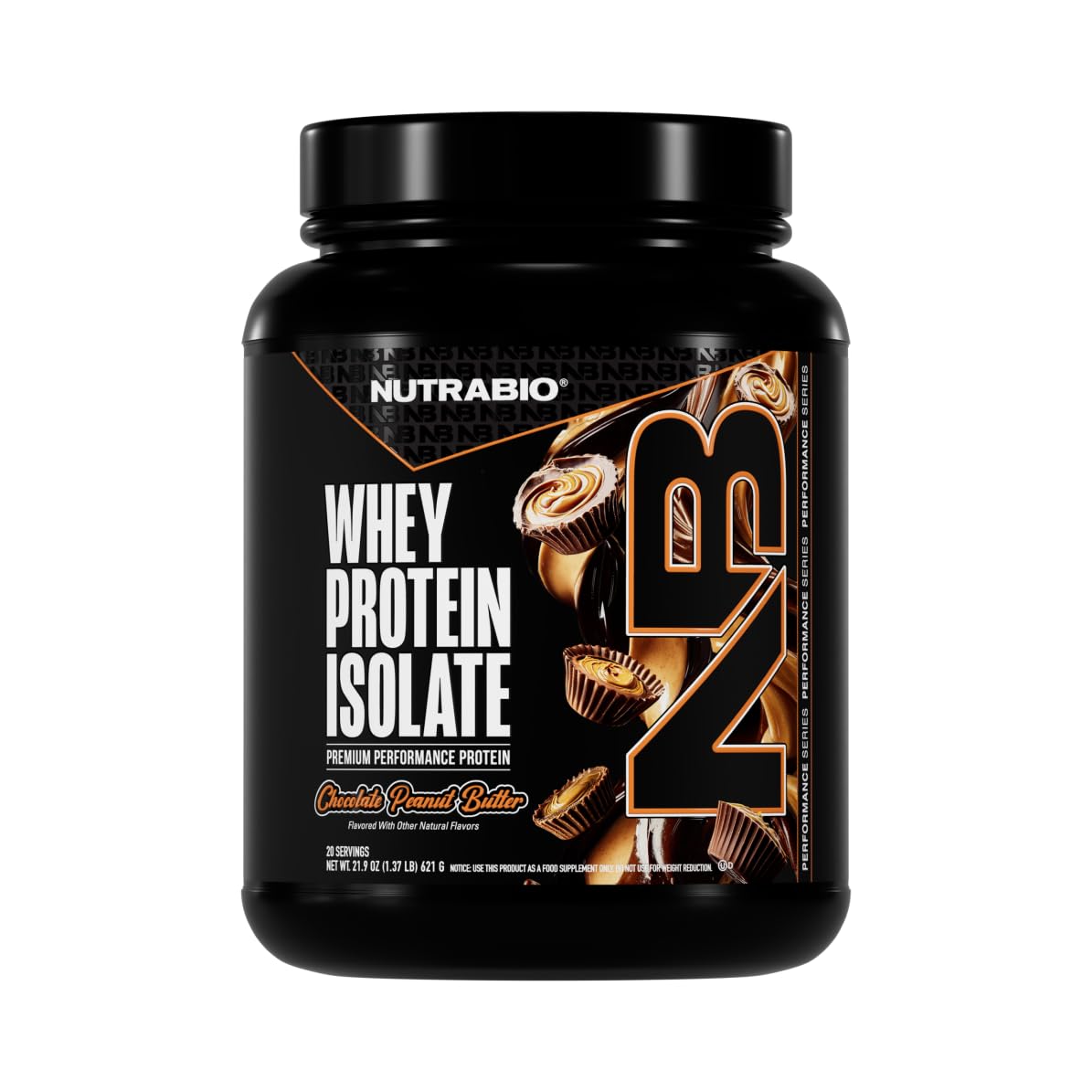 NutraBio 100% Whey Protein Isolate Protein Powder Alpine Vanilla, 20 Servings