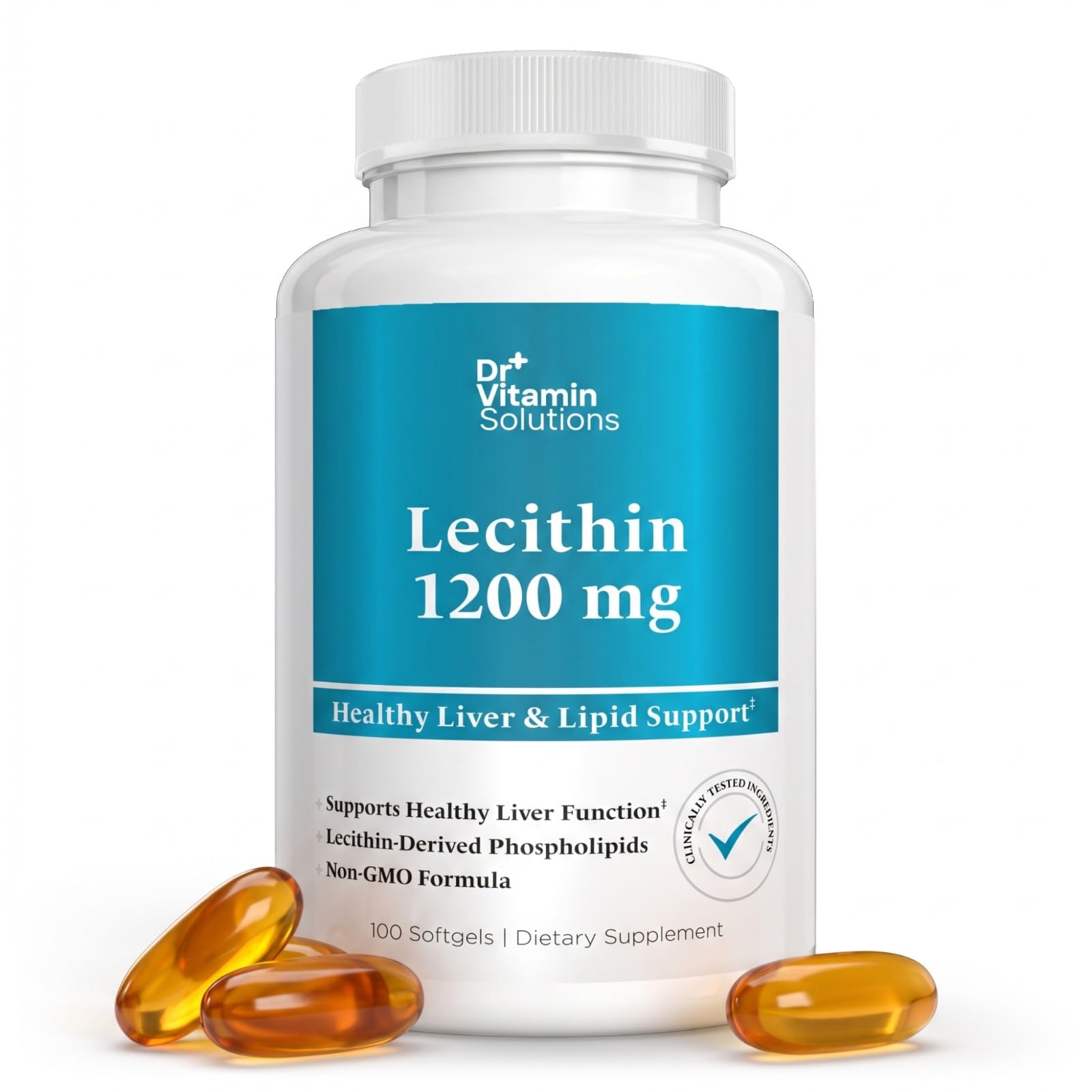 DR VITAMIN SOLUTIONS Soy Lecithin 1200 mg Softgels, 100